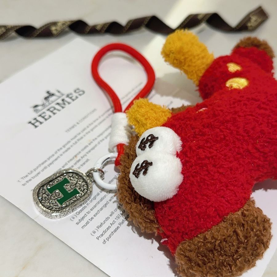 Hermes Jewelry New Hermes Keychain Hermes Charm Keychain Hermes 1:1 k Keychain — photo 3