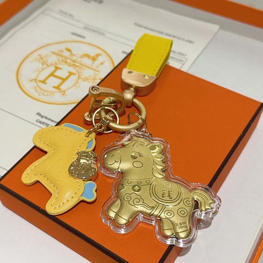 Hermes Jewelry Keychain New Hermes Keychain Hermes Charm Keychain Hermes 1:1 k Keychain — photo 2