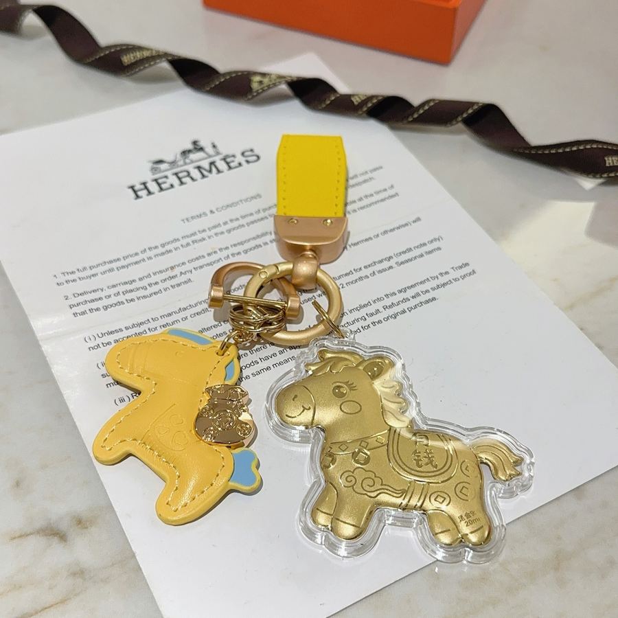 Hermes Jewelry Keychain New Hermes Keychain Hermes Charm Keychain Hermes 1:1 k Keychain — photo 3