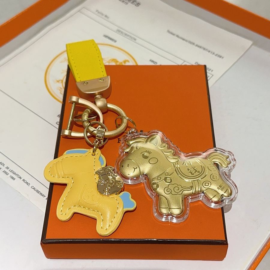 Hermes Jewelry Keychain New Hermes Keychain Hermes Charm Keychain Hermes 1:1 k Keychain — photo 4