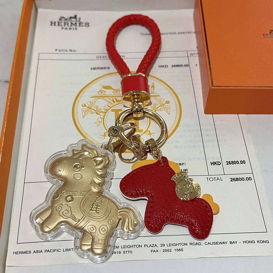 Hermes Jewelry Keychain New Hermes Keychain Hermes Charm Keychain Hermes 1:1 k Keychain — photo 3
