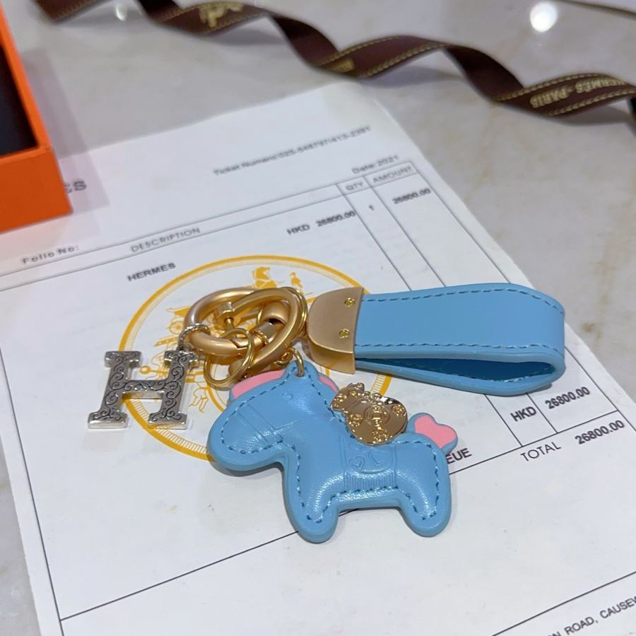 Hermes Jewelry New Hermes Keychain Hermes Charm Keychain Hermes 1:1 k Keychain — photo 2