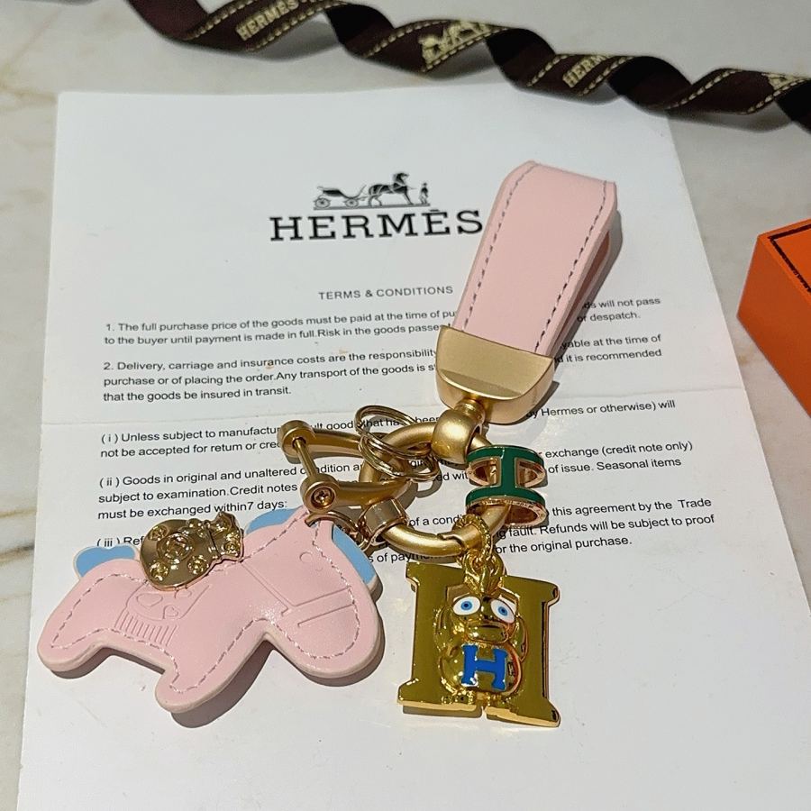 Hermes Jewelry New Hermes Keychain Hermes Charm Keychain Hermes 1:1 k Keychain — photo 5