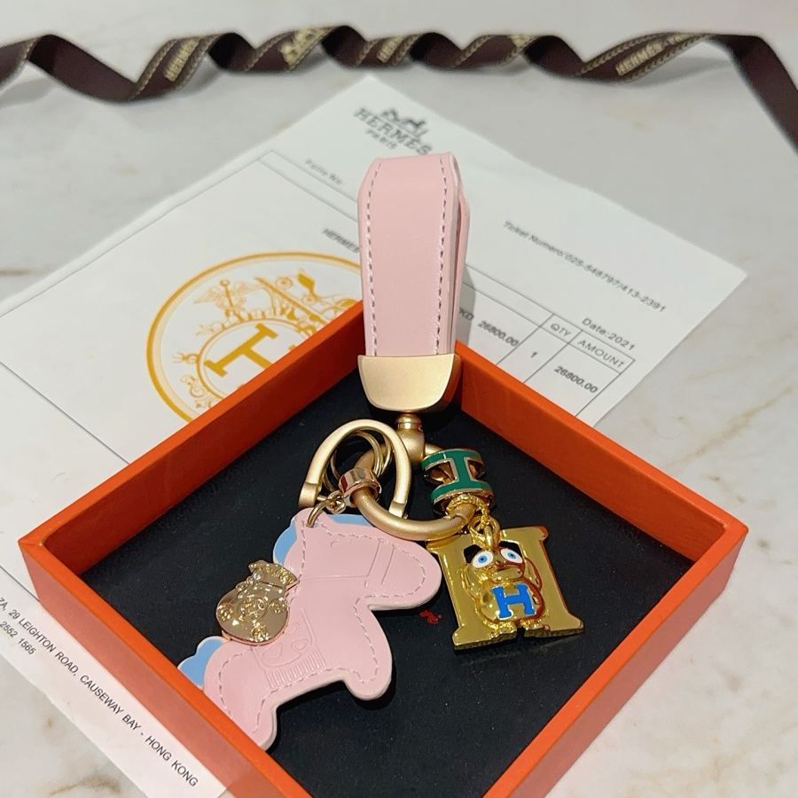 Hermes Jewelry New Hermes Keychain Hermes Charm Keychain Hermes 1:1 k Keychain — photo 6
