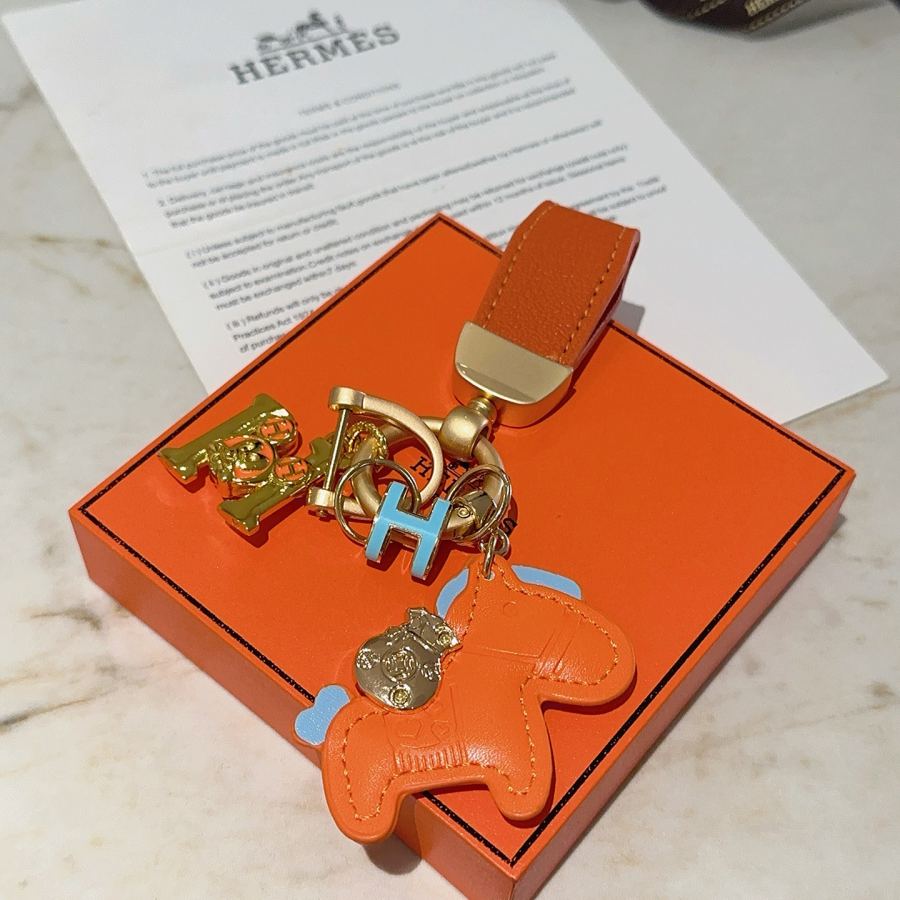 Hermes Jewelry New Hermes Keychain Hermes Charm Keychain Hermes 1:1 k Keychain — photo 3