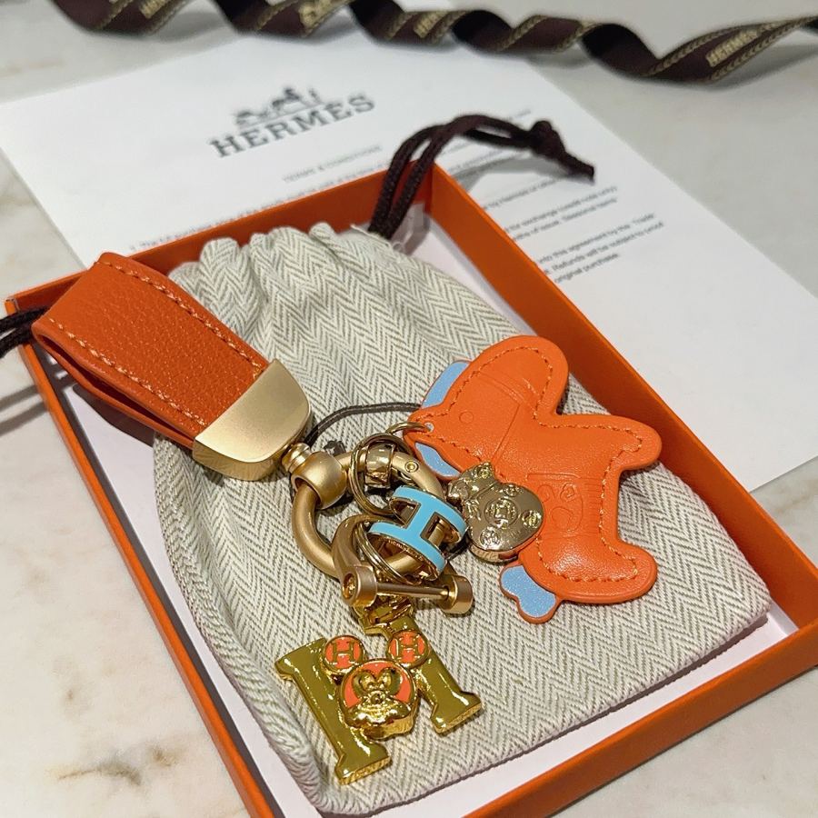 Hermes Jewelry New Hermes Keychain Hermes Charm Keychain Hermes 1:1 k Keychain — photo 5