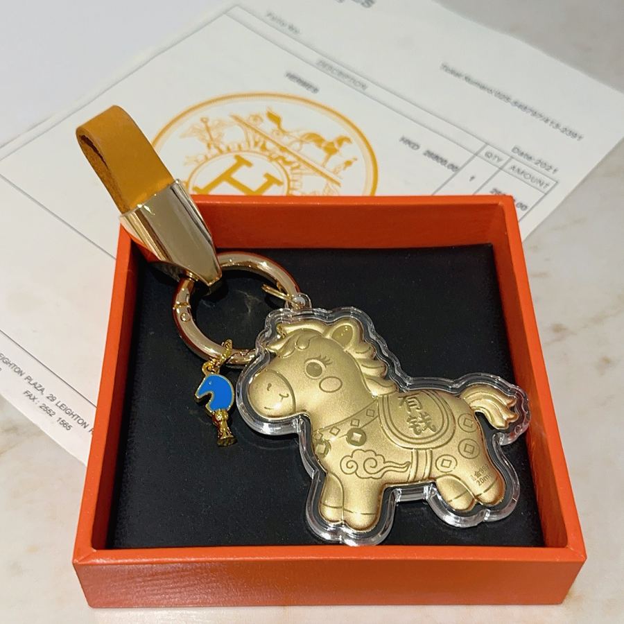 Hermes Jewelry New Hermes Keychain Hermes Charm Keychain Hermes 1:1 k Keychain — photo 3