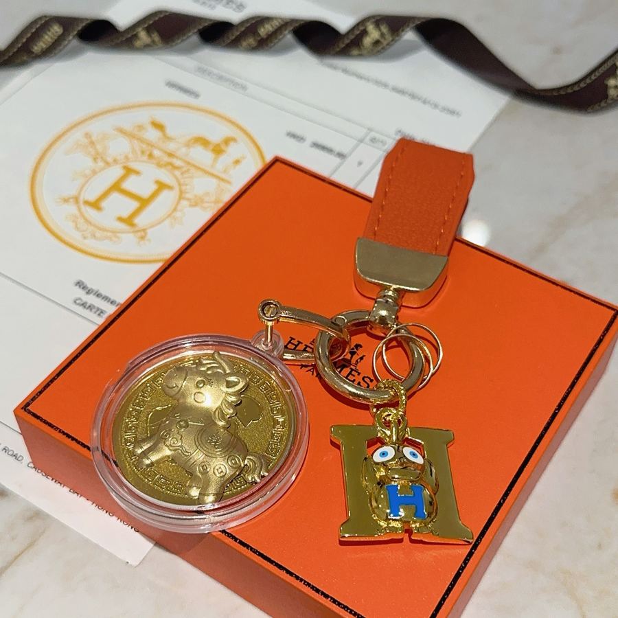 Hermes Jewelry New Hermes Keychain Hermes Charm Keychain Hermes 1:1 k Keychain — photo 3
