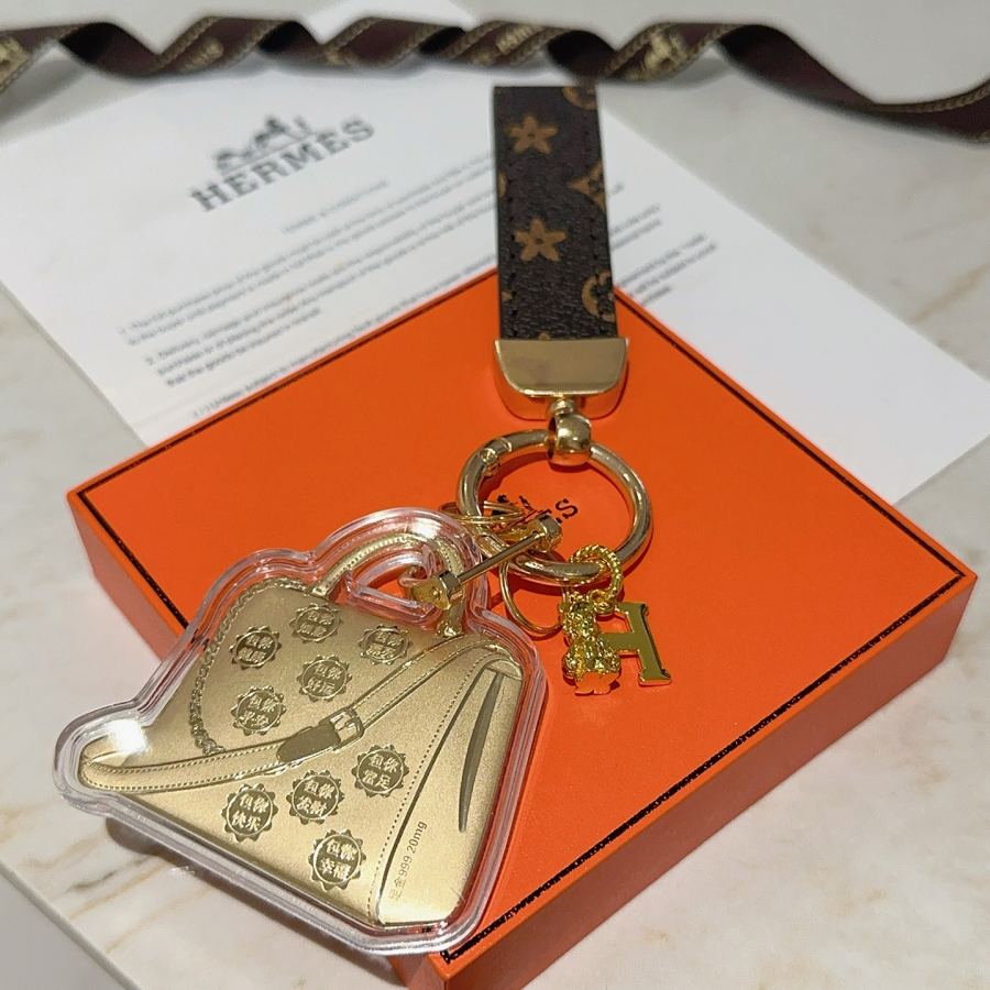 Hermes Jewelry New Hermes Keychain Hermes Charm Keychain Hermes 1:1 k Keychain — photo 4
