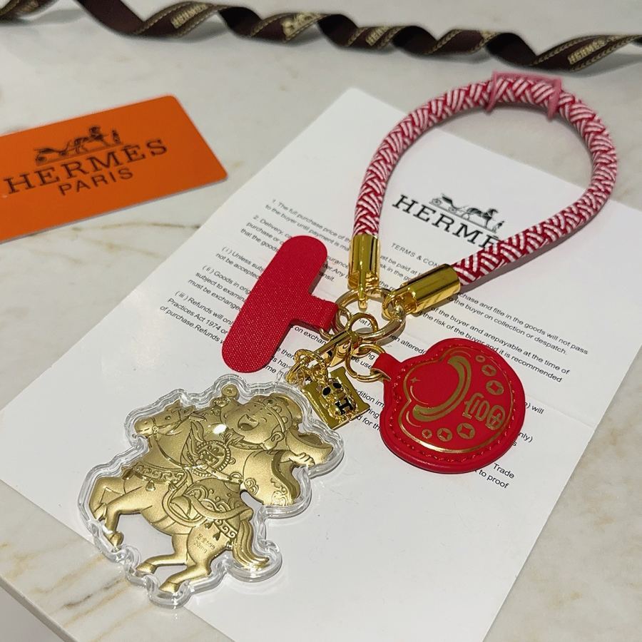 Hermes Jewelry New Hermes Keychain Hermes Charm Keychain Hermes 1:1 k Keychain — photo 5