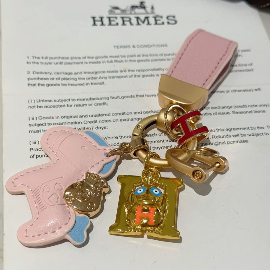Hermes Jewelry New Hermes Keychain Hermes Charm Keychain Hermes 1:1 k Keychain — photo 3