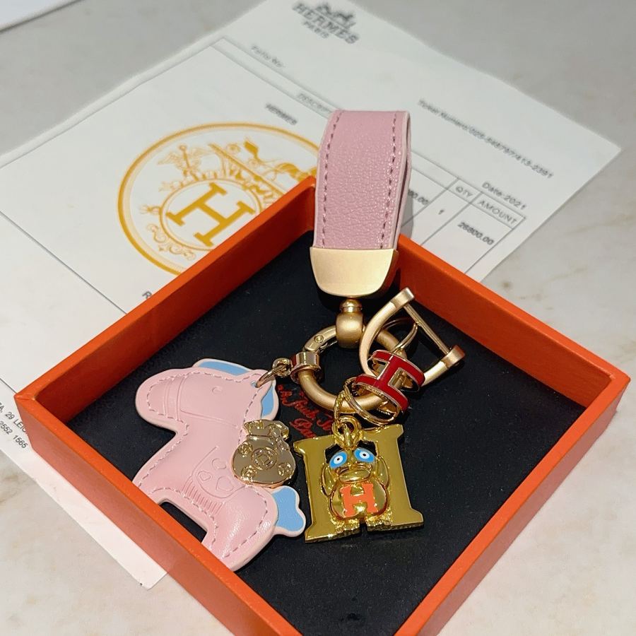 Hermes Jewelry New Hermes Keychain Hermes Charm Keychain Hermes 1:1 k Keychain — photo 4