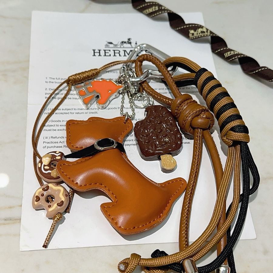 Hermes Jewelry New Hermes Keychain Hermes Charm Keychain Hermes 1:1 k Keychain — photo 4