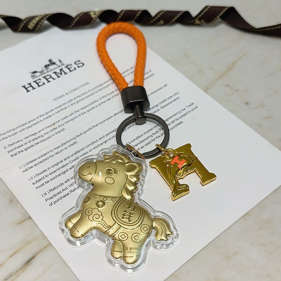 Hermes Jewelry New Hermes Keychain Hermes Charm Keychain Hermes 1:1 k Keychain — photo 6