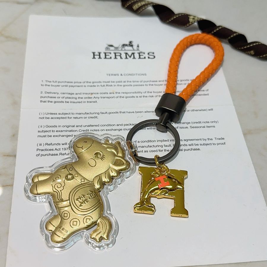Hermes Jewelry New Hermes Keychain Hermes Charm Keychain Hermes 1:1 k Keychain — photo 5