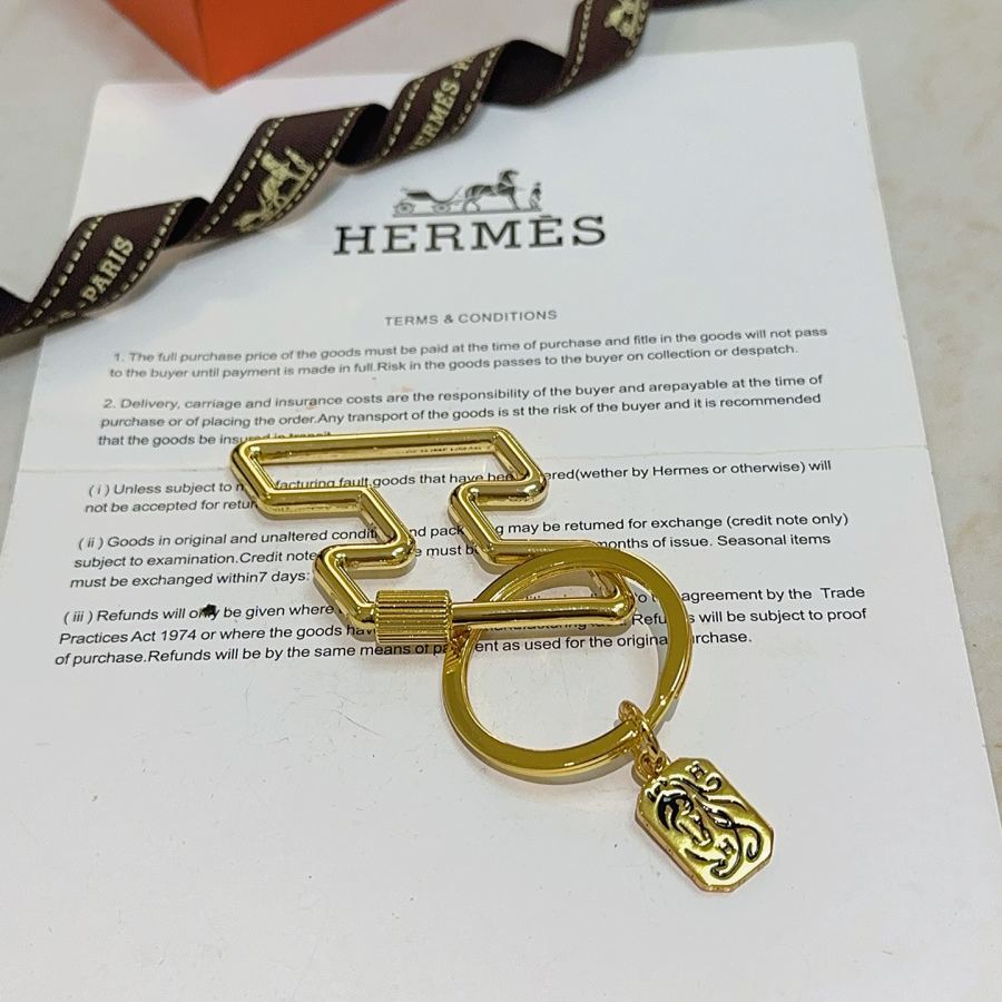 Hermes Jewelry New Hermes Keychain Hermes Charm Keychain Hermes 1:1 k Keychain — photo 3