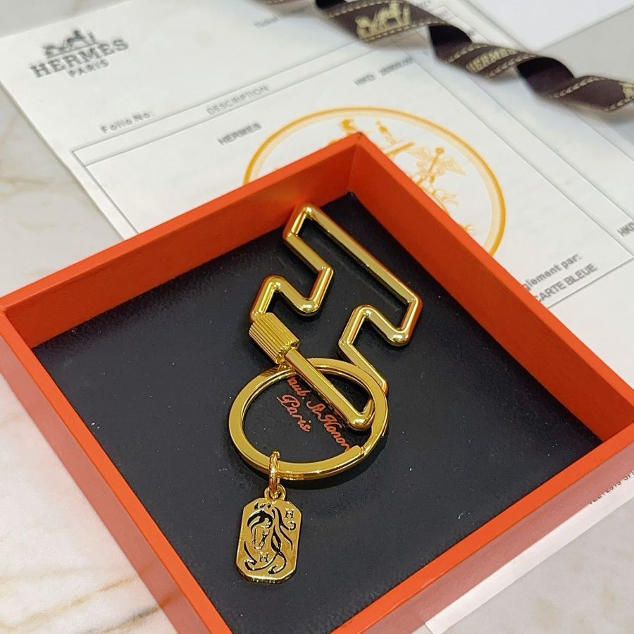 Hermes Jewelry New Hermes Keychain Hermes Charm Keychain Hermes 1:1 k Keychain — photo 2