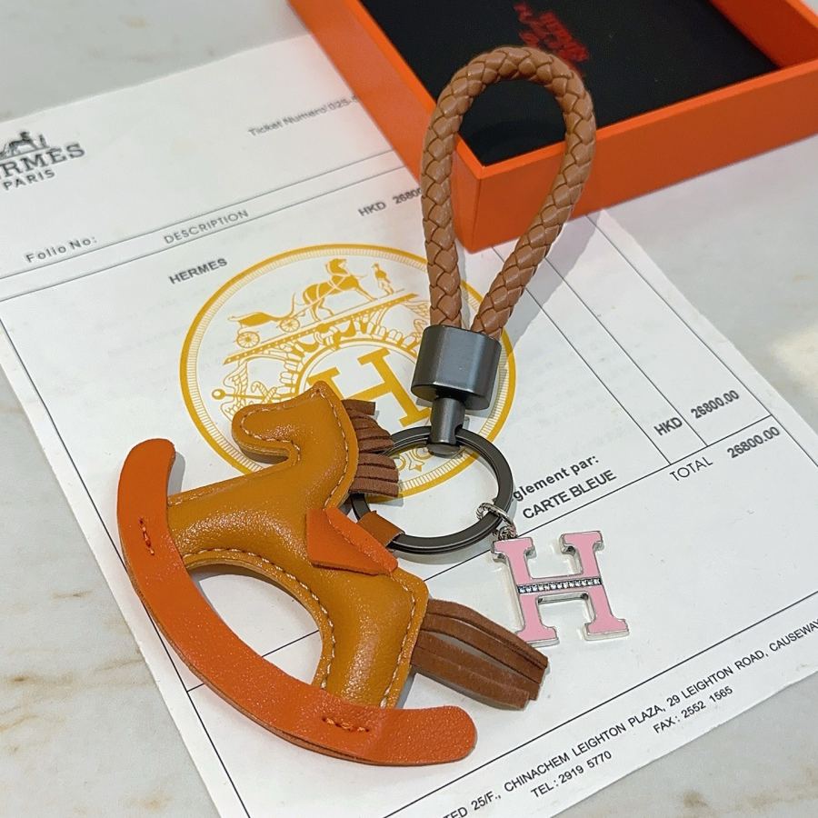 Hermes Jewelry New Hermes Keychain Hermes Charm Keychain Hermes 1:1 k Keychain — photo 6