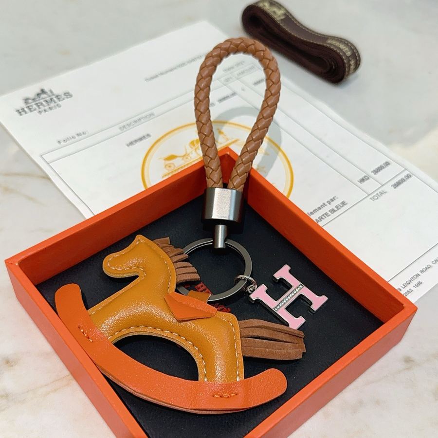Hermes Jewelry New Hermes Keychain Hermes Charm Keychain Hermes 1:1 k Keychain — photo 3