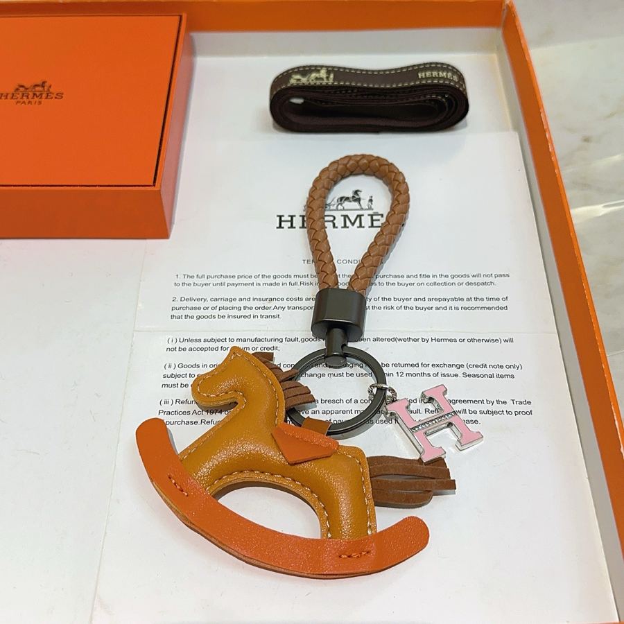Hermes Jewelry New Hermes Keychain Hermes Charm Keychain Hermes 1:1 k Keychain — photo 2