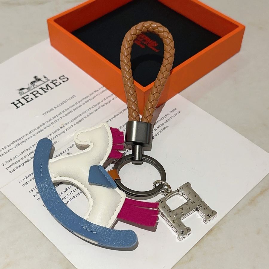 Hermes Jewelry New Hermes Keychain Hermes Charm Keychain Hermes 1:1 k Keychain — photo 4