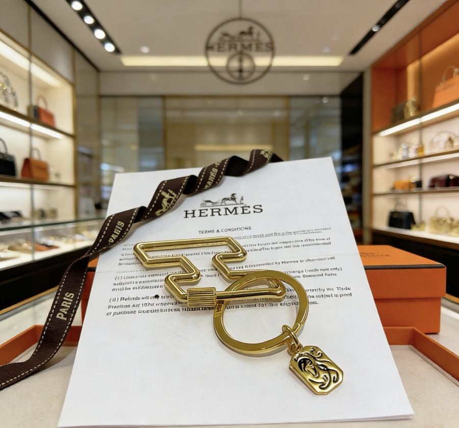 Hermes Jewelry New Hermes Keychain Hermes Charm Keychain Hermes 1:1 k Keychain — photo 3