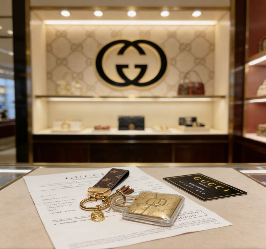 Gucci Jewelry New Release 𝐆𝐮𝐜𝐜𝐢 Keychain New Charm Anger Forest G Keychain — 1:1 Replica — photo 2