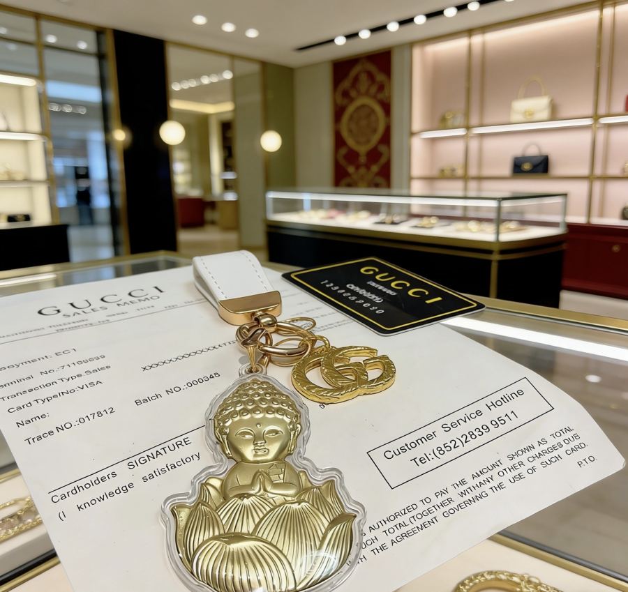 Gucci Jewelry New Release 𝐆𝐮𝐜𝐜𝐢 Keychain New Charm Anger Forest G Keychain — AAA Quality Replica