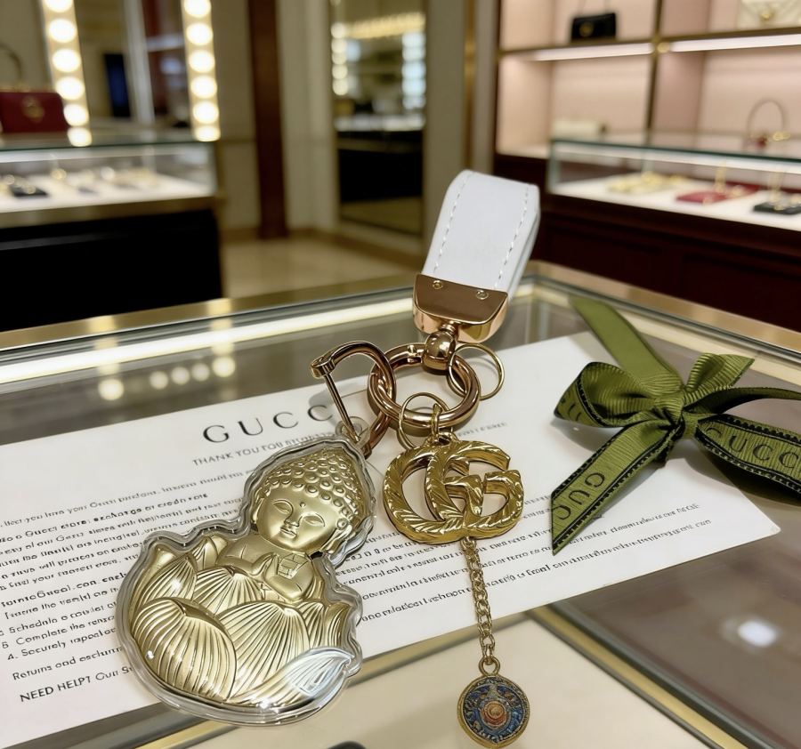 Gucci Jewelry New Release 𝐆𝐮𝐜𝐜𝐢 Keychain New Charm Anger Forest G Keychain — AAA Quality Replica — photo 3