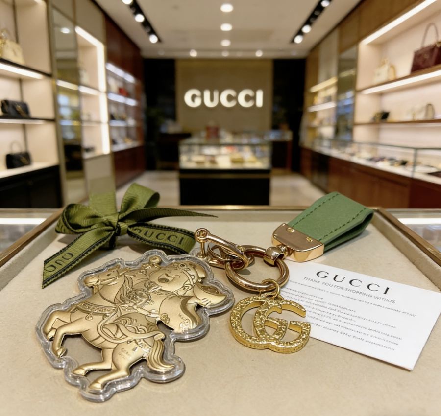 Gucci Jewelry New Release 𝐆𝐮𝐜𝐜𝐢 Keychain New Charm Anger Forest G Keychain — 1:1 Replica — photo 4