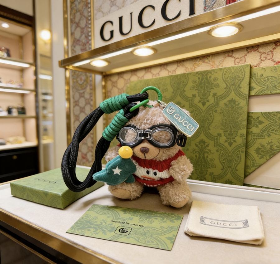 Gucci Jewelry New Release 𝐆𝐮𝐜𝐜𝐢 Keychain New Charm Anger Forest G Keychain — 1:1 Replica For Sale — photo 9