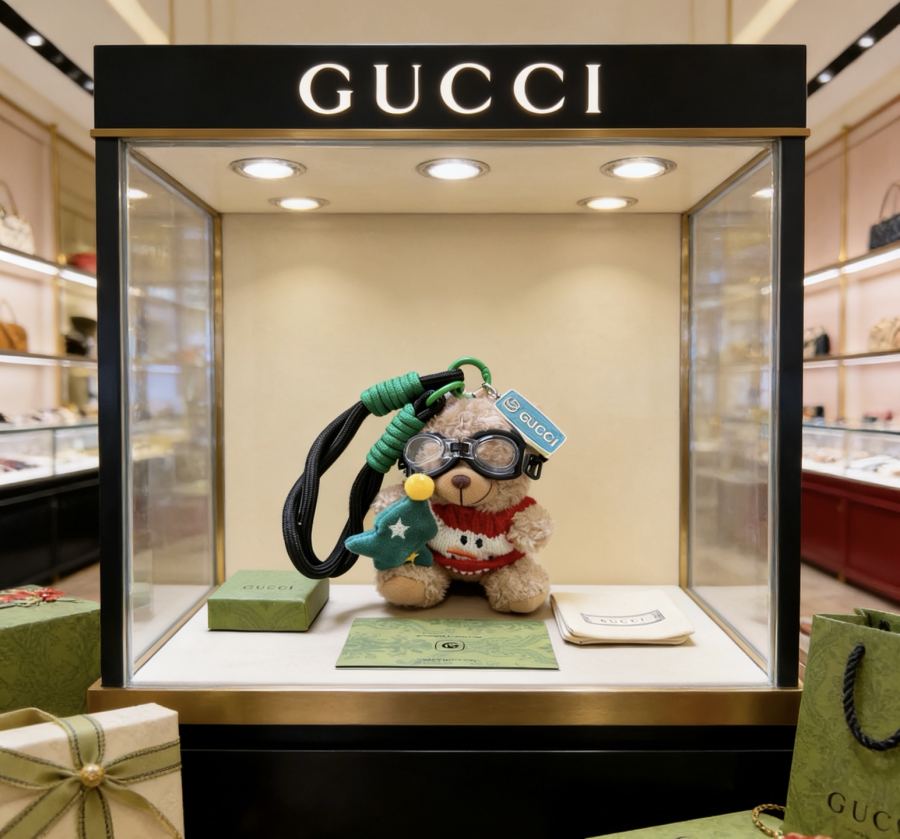 Gucci Jewelry New Release 𝐆𝐮𝐜𝐜𝐢 Keychain New Charm Anger Forest G Keychain — 1:1 Replica For Sale