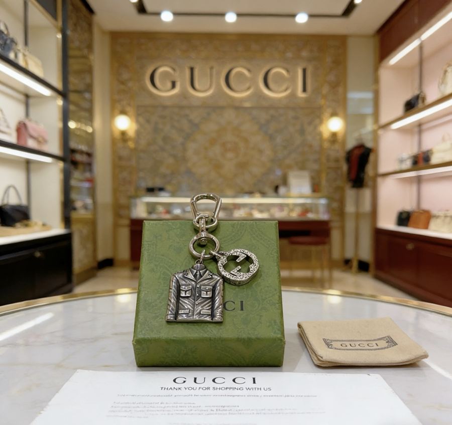 Gucci Jewelry New Release 𝐆𝐮𝐜𝐜𝐢 Keychain New Charm Anger Forest G Keychain — 1:1 Replica