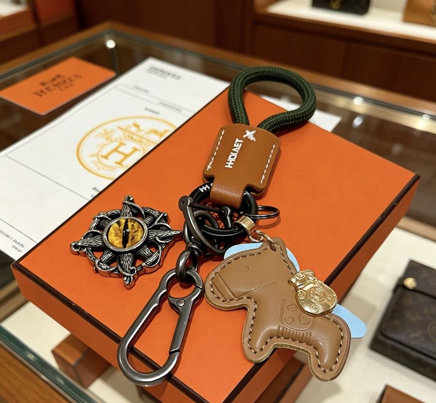 Hermes Jewelry New Hermes Keychain Hermes Charm Keychain Hermes 1:1 k Keychain — photo 4