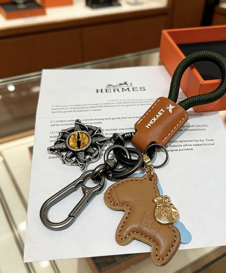 Hermes Jewelry New Hermes Keychain Hermes Charm Keychain Hermes 1:1 k Keychain — photo 6