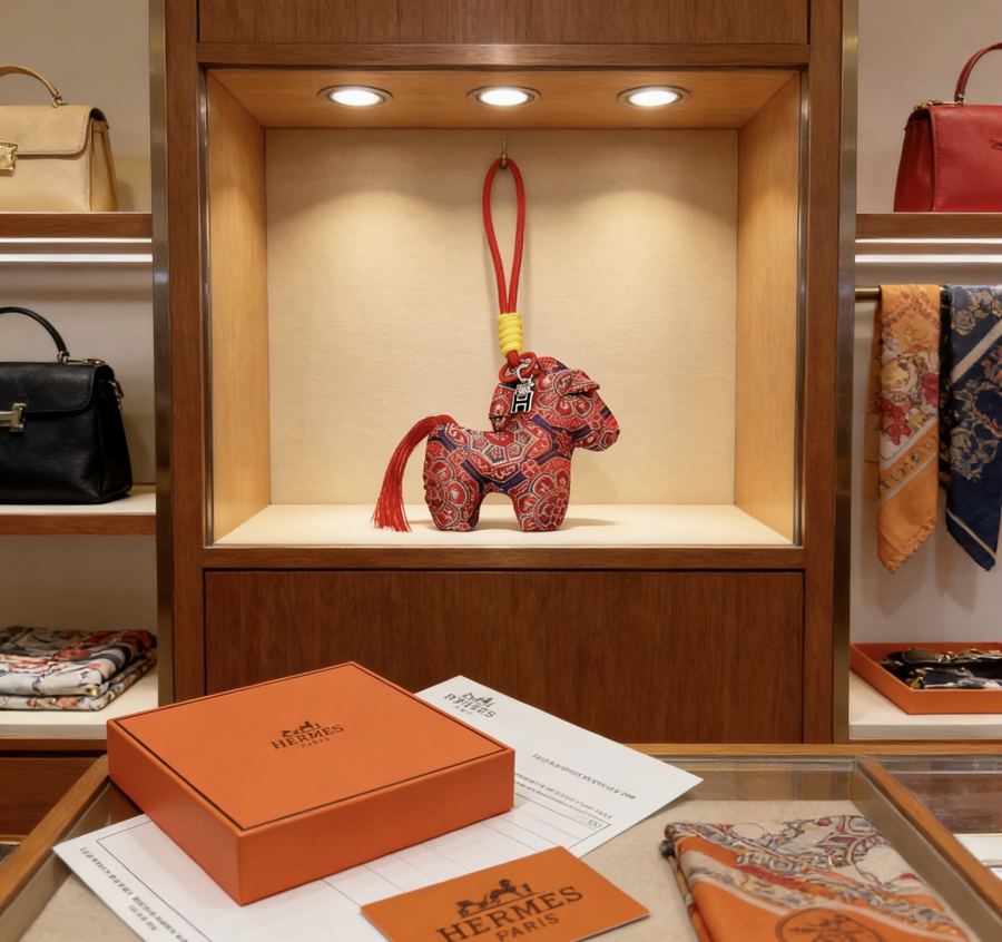 Hermes Jewelry New Hermes Charm Keychain Hermes 1:1 k Keychain — photo 3