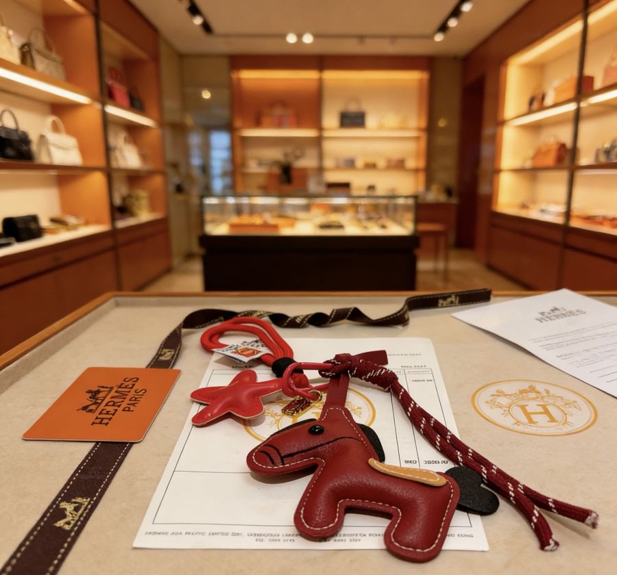 Hermes Jewelry New Hermes Charm Keychain Hermes 1:1 k Keychain — photo 4