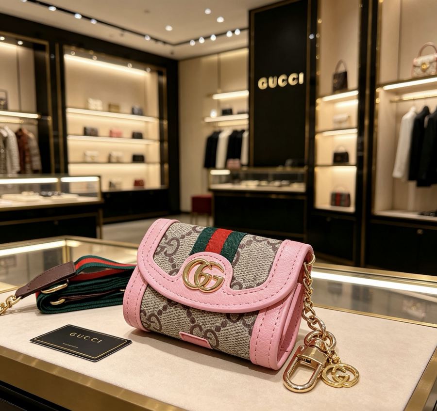 Gucci Jewelry New Release 𝐆𝐮𝐜𝐜𝐢 Keychain New Charm Anger Forest G Keychain — 1:1 Replica For Sale — photo 3
