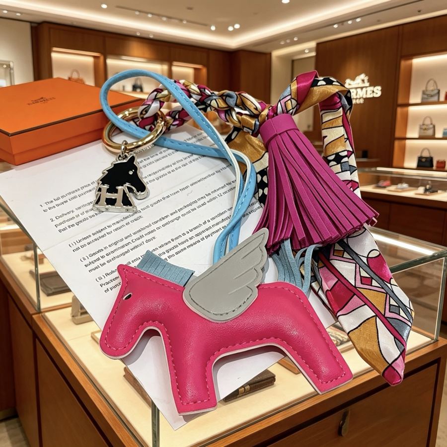 Hermes Jewelry New Hermes Keychain Hermes Charm Keychain Hermes 1:1 k Keychain — photo 3