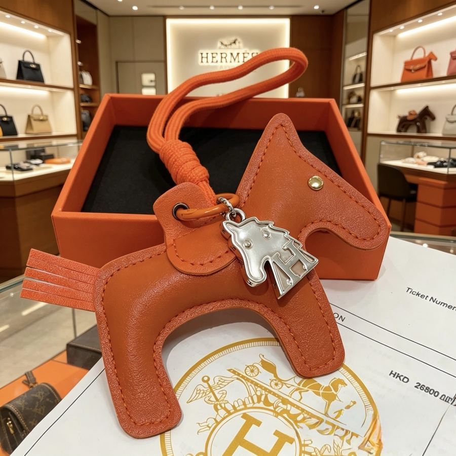 Hermes Jewelry New Hermes Keychain Hermes Charm Keychain Hermes 1:1 k Keychain — photo 4
