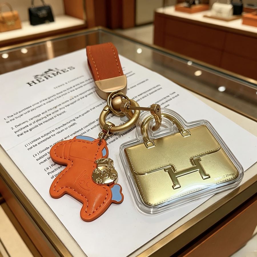 Hermes Jewelry New Hermes Keychain Hermes Charm Keychain Hermes 1:1 k Keychain — photo 3