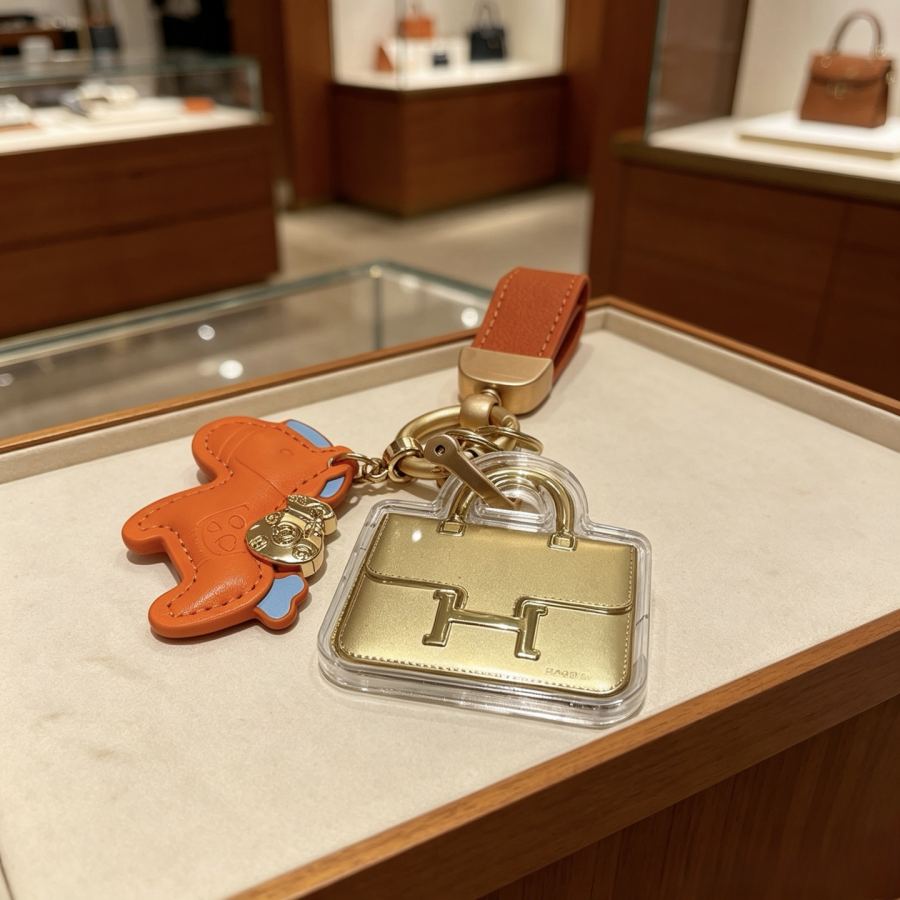 Hermes Jewelry New Hermes Keychain Hermes Charm Keychain Hermes 1:1 k Keychain — photo 5