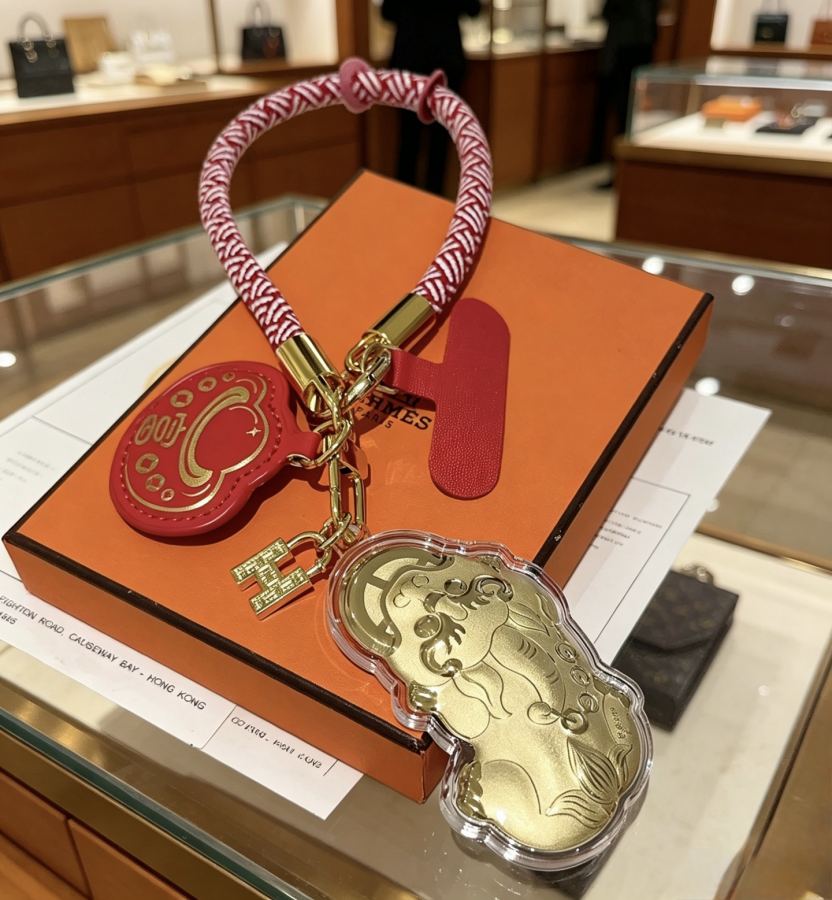 Hermes Jewelry New Hermes Keychain Hermes Charm Keychain Hermes 1:1 k Keychain — photo 4