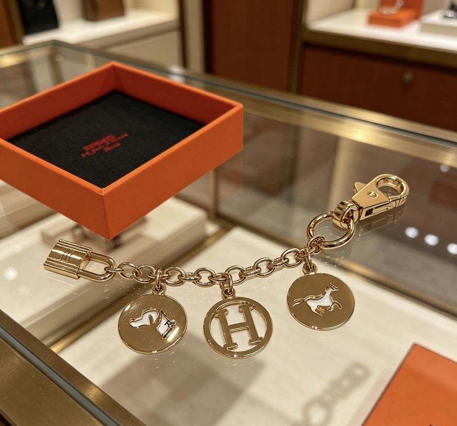 Hermes Jewelry New Hermes Keychain Hermes Charm Keychain Hermes 1:1 k Keychain — photo 5