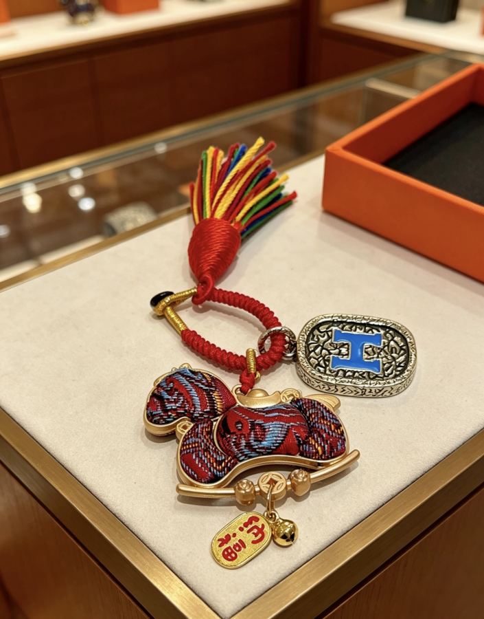 Hermes Jewelry New Hermes Keychain Hermes Charm Keychain Hermes 1:1 k Keychain — photo 6
