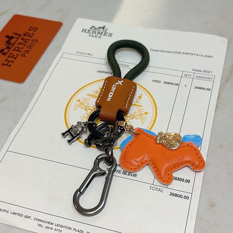 Hermes Jewelry New Hermes Keychain Hermes Charm Keychain Hermes 1:1 k Keychain — photo 6