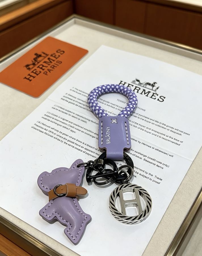 Hermes Jewelry New Hermes Keychain Hermes Charm Keychain Hermes 1:1 k Keychain — photo 4
