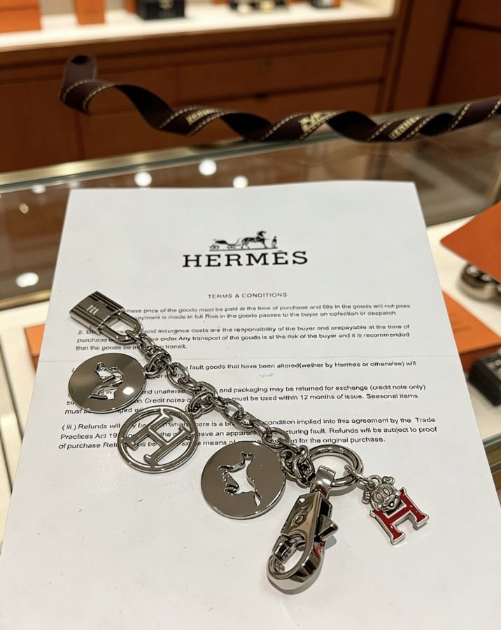 Hermes Jewelry New Hermes Keychain Hermes Charm Keychain Hermes 1:1 k Keychain — photo 8