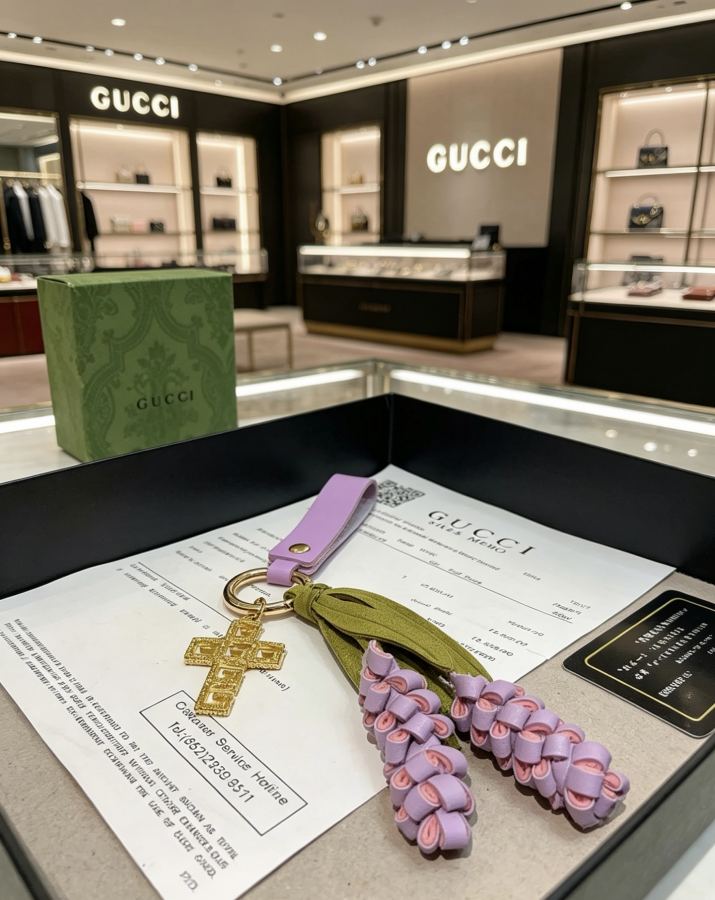 Gucci Jewelry New Release 𝐆𝐮𝐜𝐜𝐢 Keychain New Charm Anger Forest G Keychain — Premium Replica