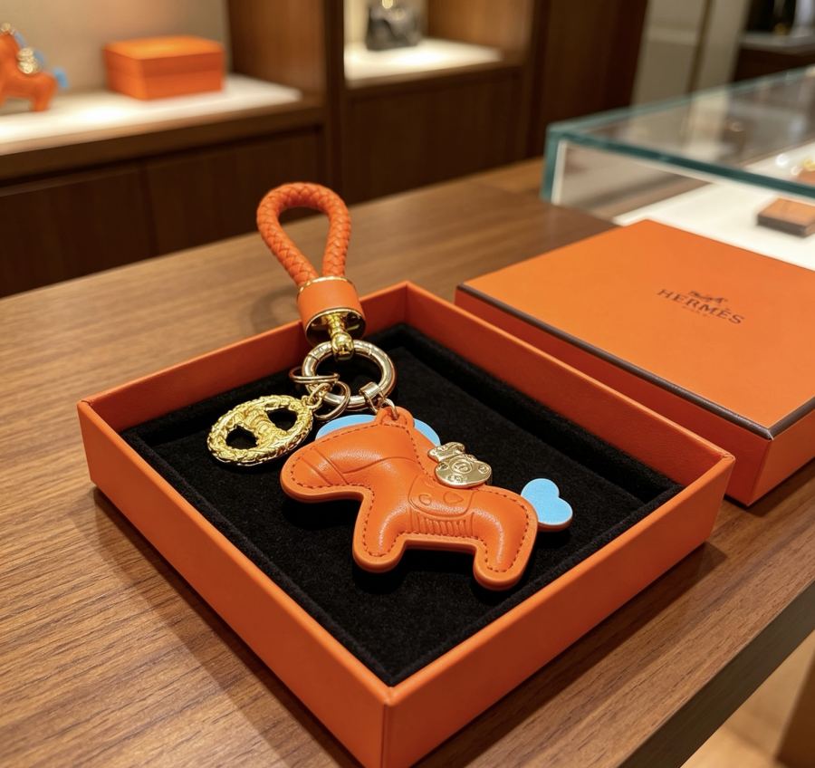 Hermes Jewelry New Hermes Keychain Hermes Charm Keychain Hermes 1:1 k Keychain — photo 4